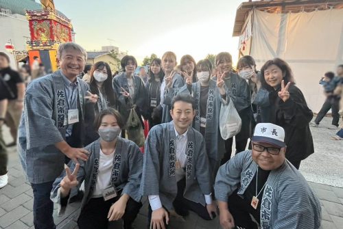 佐倉の秋祭りに参加しました（観光研究ゼミ１年次）