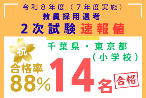 【合格率88%!】こども学科 初等教育コースの学生14名が、公立小学校教員採用選考2次試験に合格!